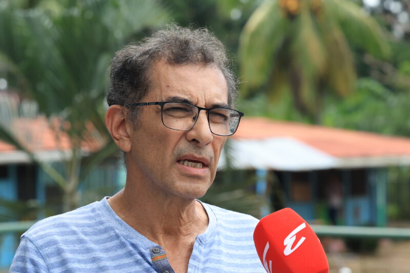 Jeiner Arguedas, presidente de la Asociación de Desarrollo de Las Vueltas